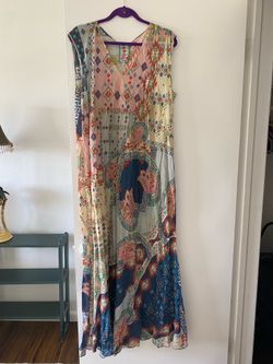 Johnny Was cotton long dress size XL