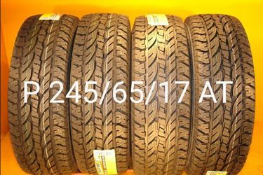 245/65/17 For Sale 4 New Tires AT All Terrain We Service Motorcycle Tires