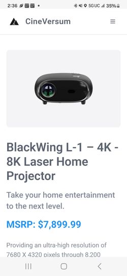 Cine Versum Blackwing 8k Projector