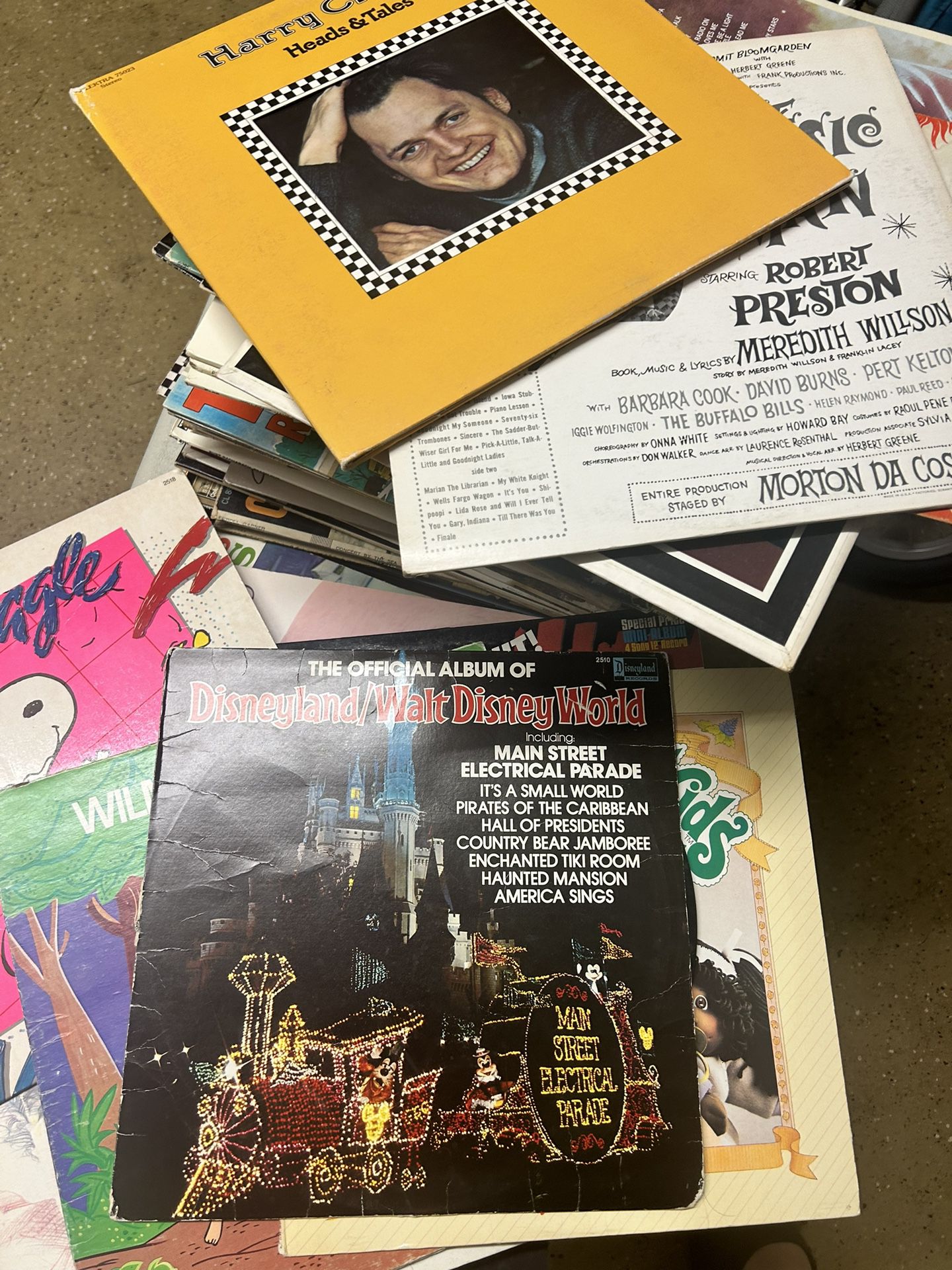 Box Full Of Vinyl Records