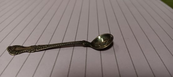 Antique Gorham Montgomery Bros. Cambridge Sterling Silver Salt Spoon
