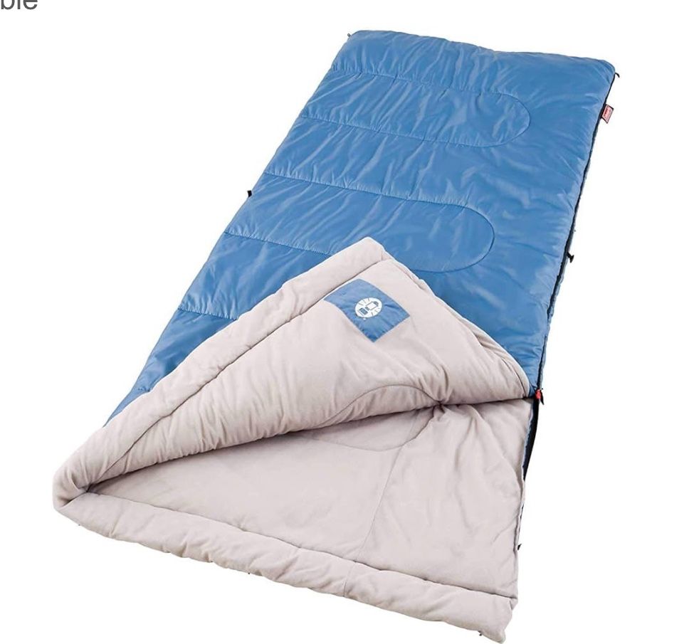 Coleman Trinidad 40-60 Degree Sleeping Bag 33" x 75" Polyester Blue