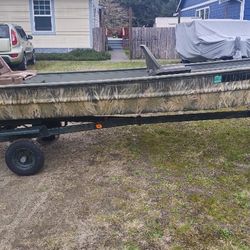 Alumacraft 14'×36" Jon Boat (Custom) W/Trailer