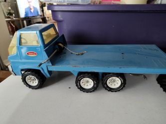 VINTAGE TONKA RAMP HOIST TRUCK WITH WINCH ORIGINAL blue rare collectible