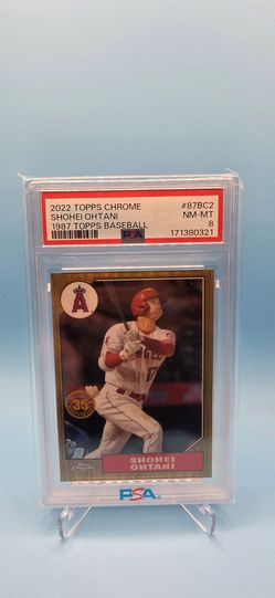 2022 Topps Chrome Shohei Ohtani PSA 8 #87BC2