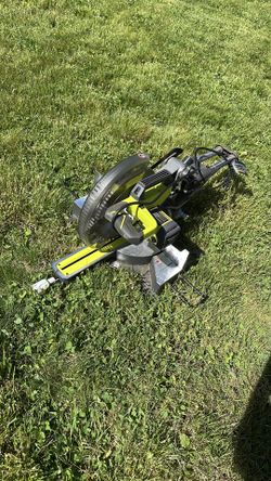 Ryobi 15 Amp 12 in. Corded Sliding Compound Miter Saw with LED Cutline Indicator