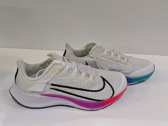 Nike Air Zoom Pegasus 37 Running Shoes White Multicolor Mens Size 11 CK8446