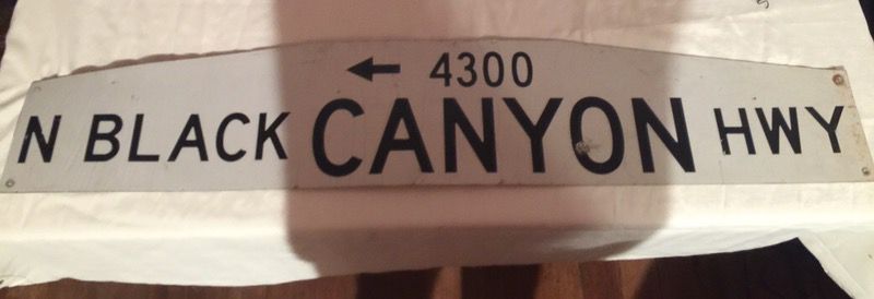 Black Canyon Hwy Street sign