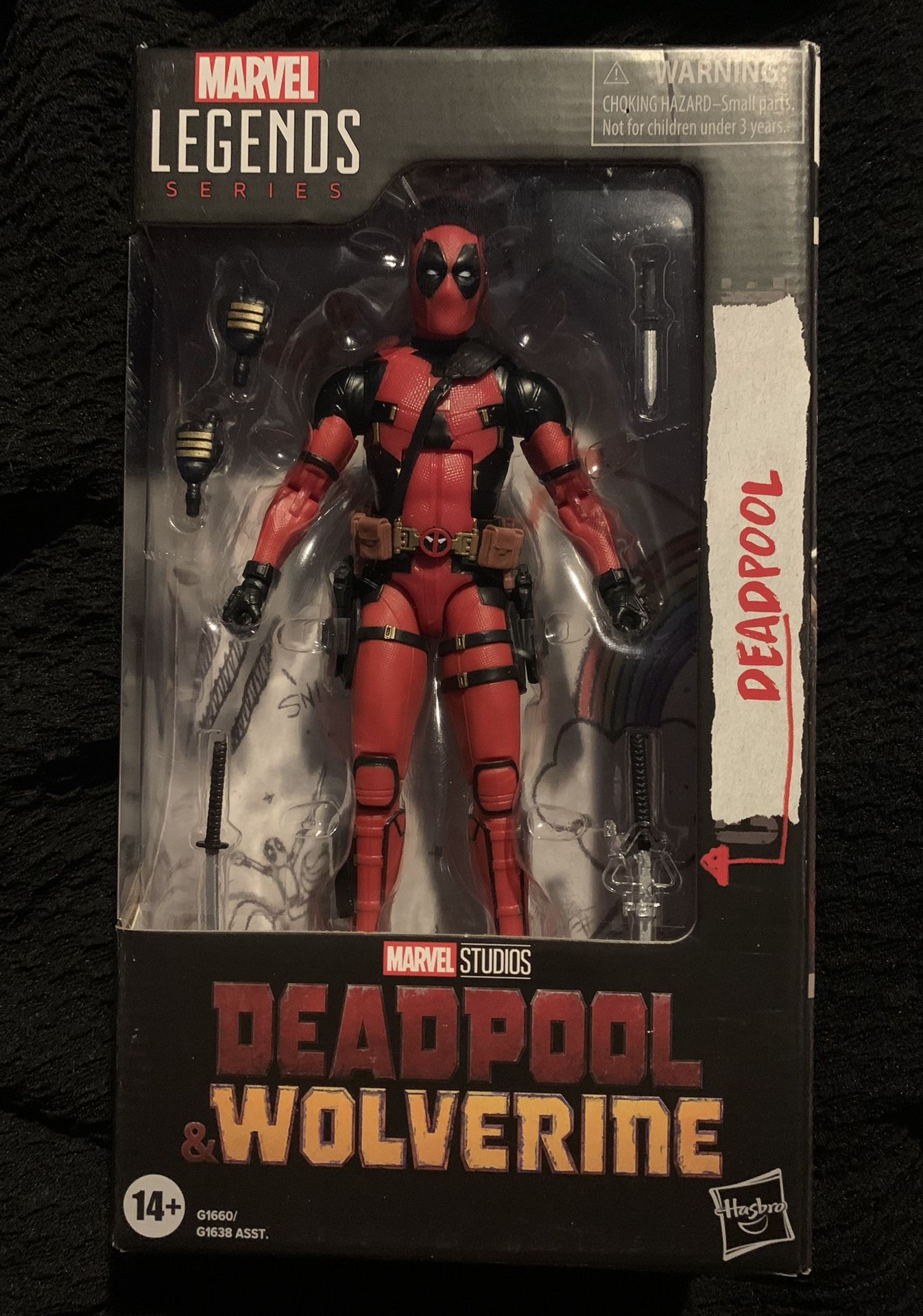 l Marvel Legends Series Deadpool vs Wolverines Deadpool Action Figure