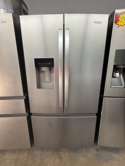 New Whirlpool Counter Depth French Door Refrigerator with Dual Ice Maker