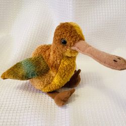 TY Beanie Baby BEAK The Kiwi Bird Retired 1998 Plush Tag Protector