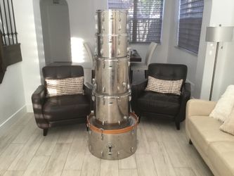 1970’S LUDWIG 5 PIECE STAINLESS STEEL DRUM SET!