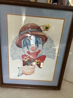 Signed Tom Wood Clown