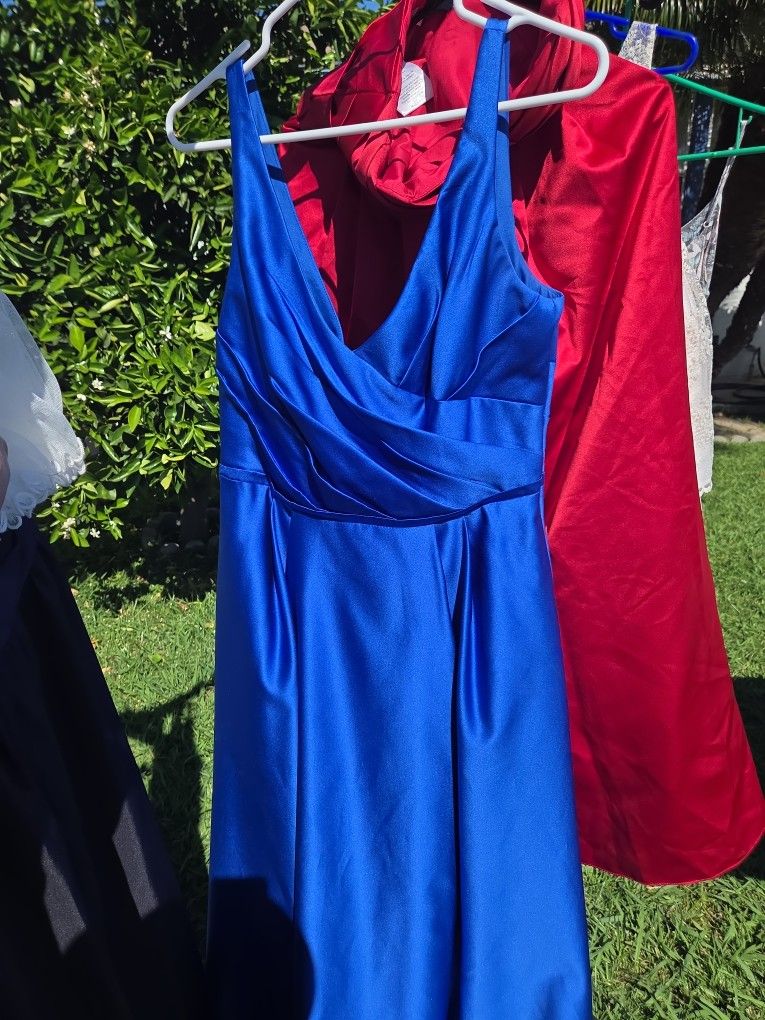 Blue Dress Size 14 David\'s Bridal