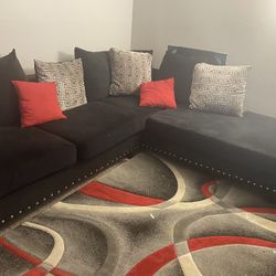 Living Room Sectional Couch With Rug