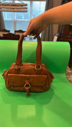 VINTAGE -  Tommy Bahama pebbled leather cargo satchel / shoulder bag