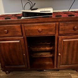 Buffet With Wine Rack