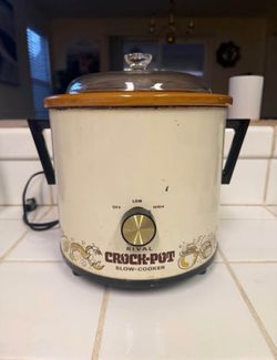 Vintage Rival Crock-Pot Slow Cooker w/ Glass Lid – Works Great