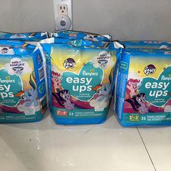 Pampers Easy-Ups Diapers Sizes 2T-3T and Sizes 3T-4T