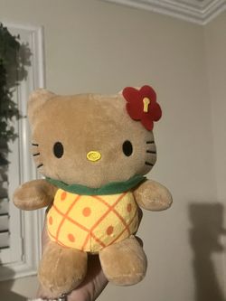 Tan Hawaii Pineapple Hello Kitty Plush