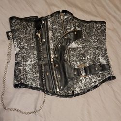 Bottom Half Under Boob Waist Corset Adjustable M/L