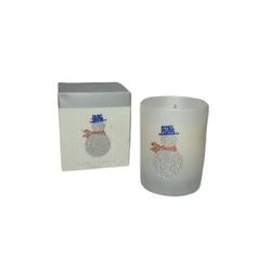 Primal Elements Icon Candle-Snowy 9 oz White Glass Frosty Citrus & Lily Open Box