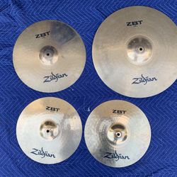 Zildjian ZBT Series Drum Cymbal Set 20” Ride 16” Crash 14” Hi Hats 