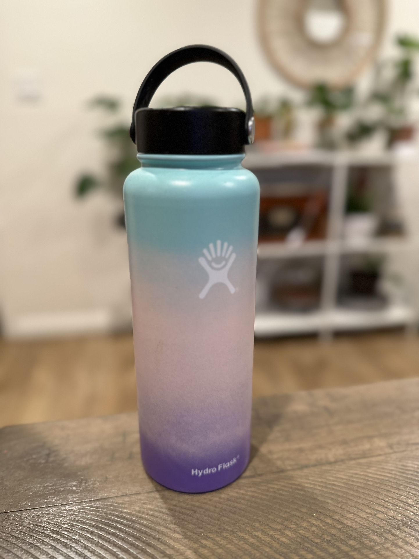 Air Conditioning Hydroflask Blue Pink Violet 32oz Hydro Flask Water Bottle  Stainless Steel Wide Mouth W/