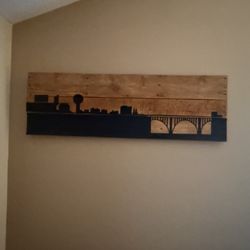 Rustic Knoxville skyline Wall Art