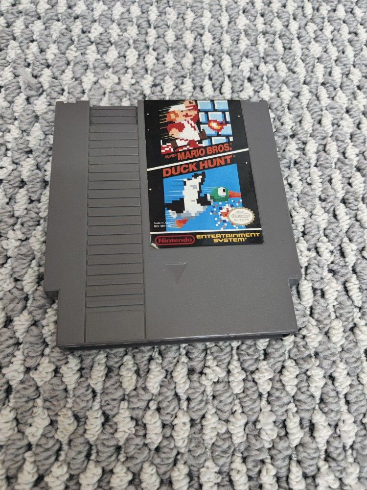 Original Nintendo Nes Mario Bros Duck Hunt Game