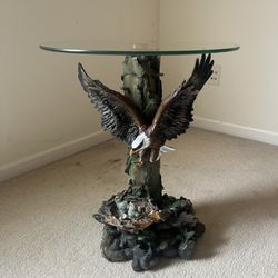 Antique Eagle End Table