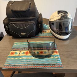 Motorcycle Helmet And Luggage Bag