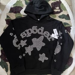 Sp5der Star Rhinestone Hoodie