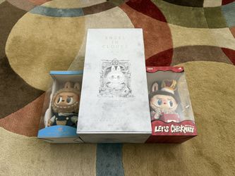 Labubu Zimomo Angel in Clouds Time to Chill Let’s Checkmate King Brand New