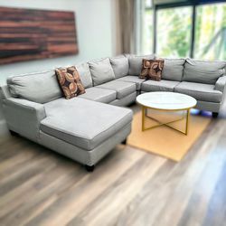 FREE DELIVERY!🚚 Grey Sectional Couch
