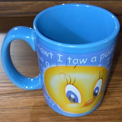 🟡 Vintage Tweety Bird Cup – Warner Bros 1999 – Great Gift! 🎁