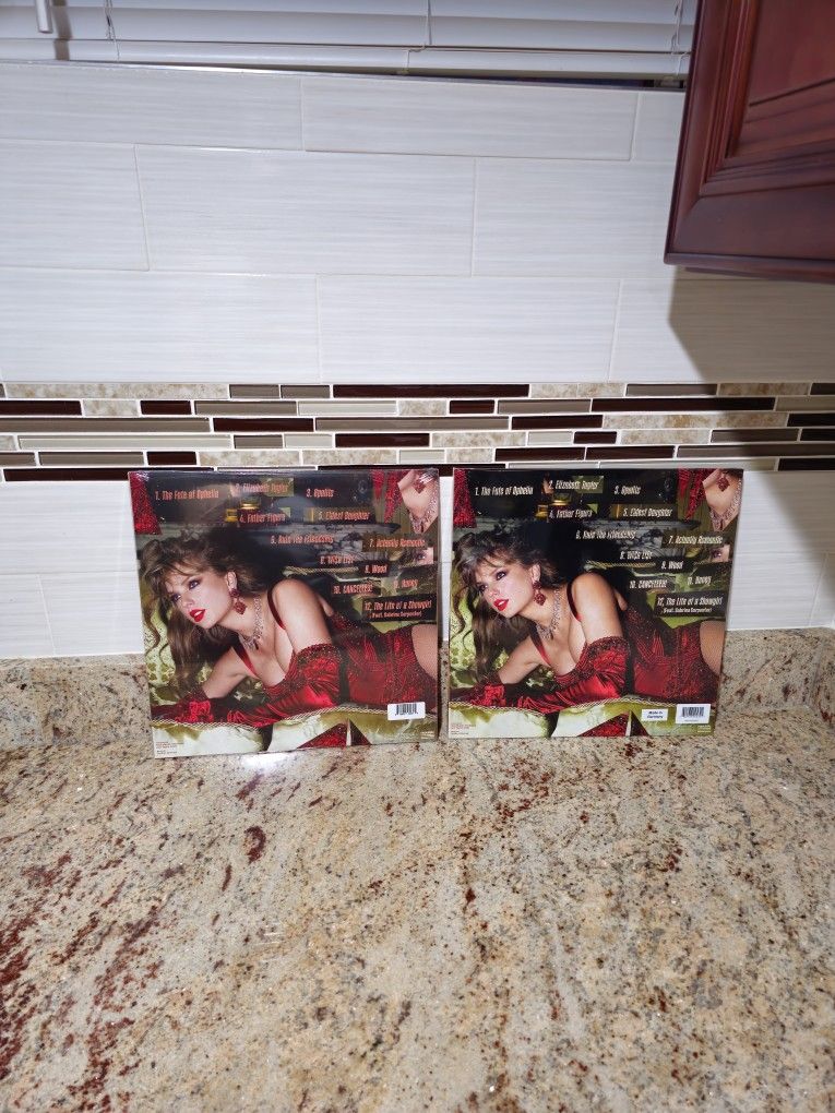 The Life of a Showgirl: The Tiny Bubbles in Champagne Edition Red Lipstick & Lace Transparent Vinyl