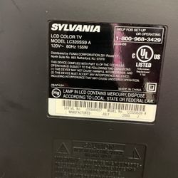 32” Sylvania LCD Flat Panel Tv 2008 