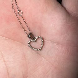 Kay Jewlers Heart Shaped Diamond Necklace