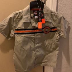 Harley Davidson boys mechanic shirt