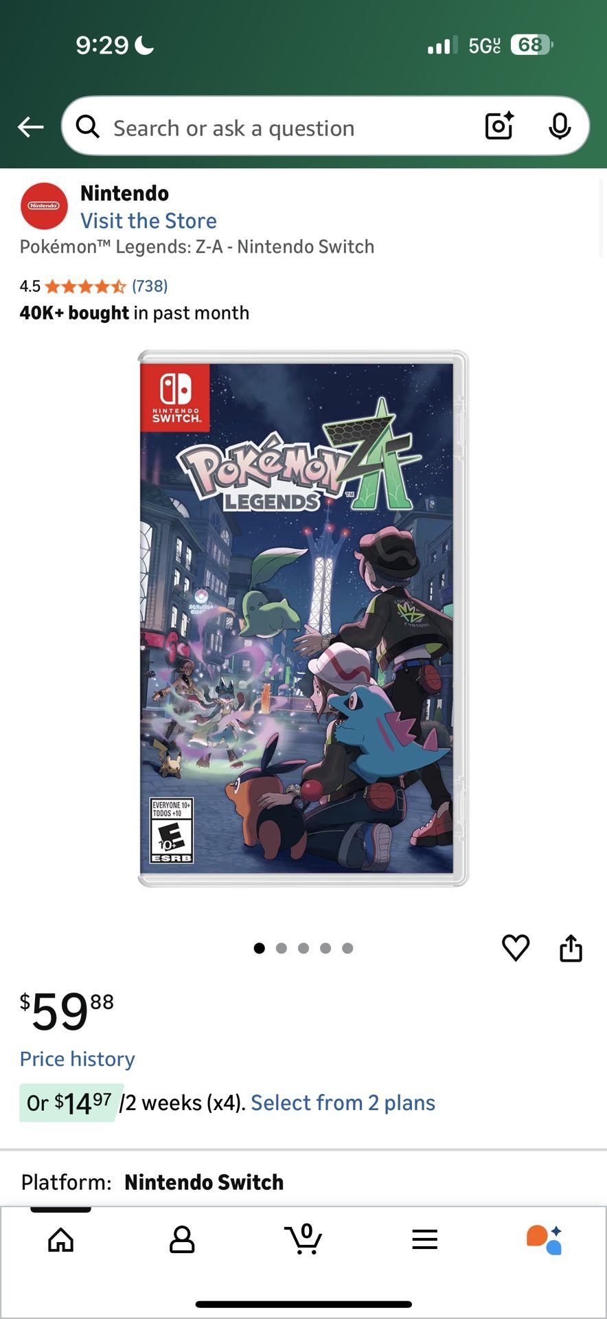 Pokémon™ Legends: Z-A - Nintendo Switch