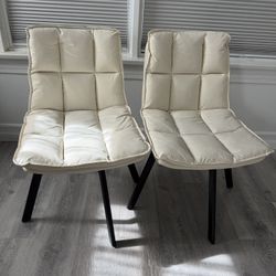 faux leather swivel chair (dining or regular use)
