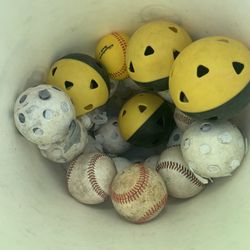 Bucket Full Of Baseballs Bat Weight 