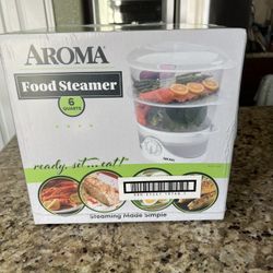Aroma  6 Quart Food  Steamer- New In A Box