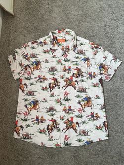 Negative Space Western Rodeo Shirt Mens Cowboy Horses Rave