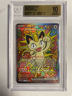 Pokémon BGS pristine 10 Meowth #121