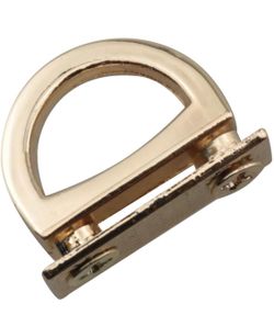 4PCS Multi-Purpose D Ring Bag Chain Link Clip Buckles Metal D-Ring Bag Connector Purse Suspension Clasps Strap Lanyard Hooks for DIY Leather Craft Han