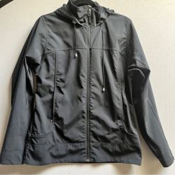 Marmot Hooded Nylon Lightweight Jacket Sz L
