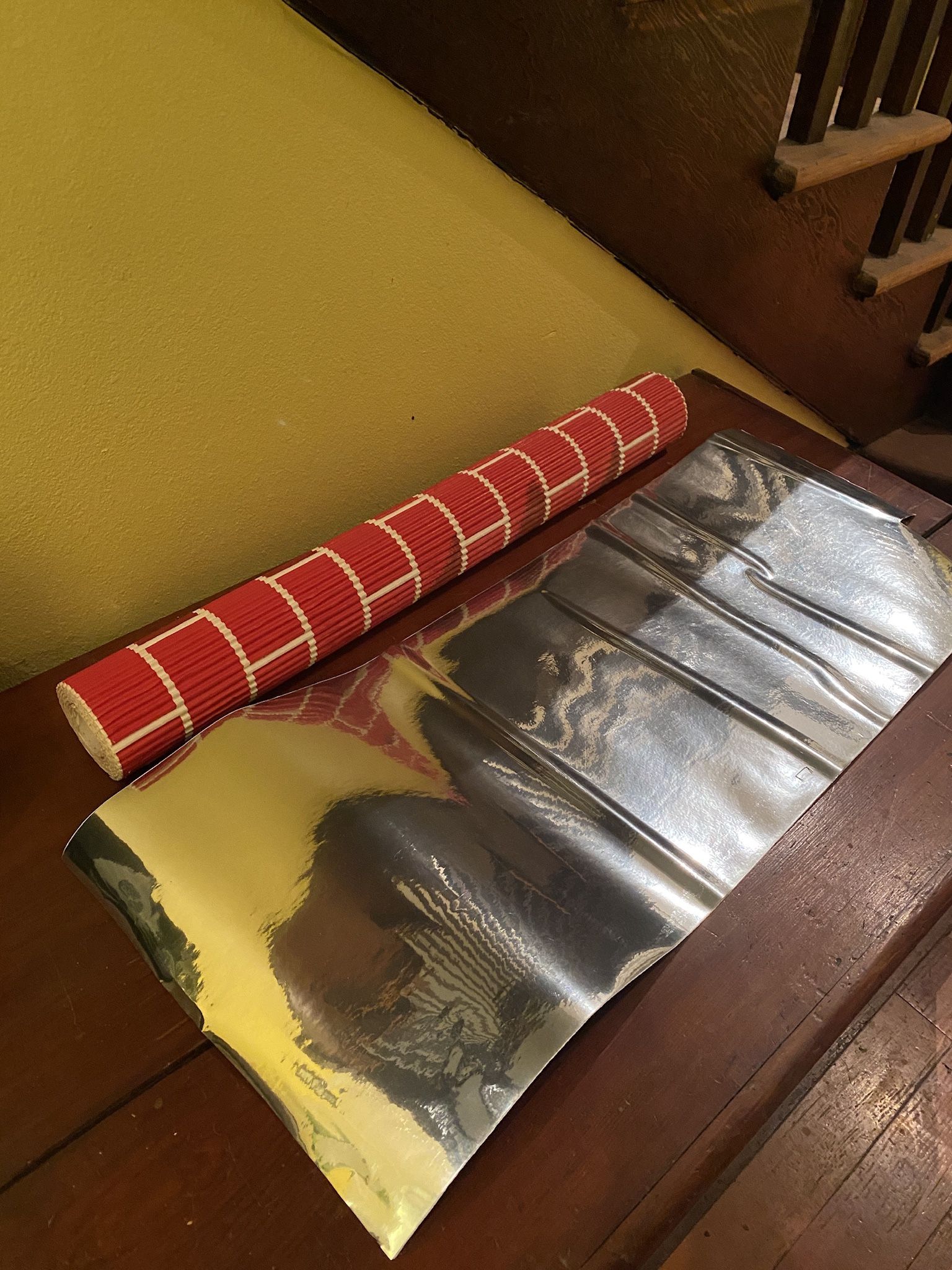 Cardboard Christmas Chimney Red Brick craft materials