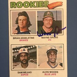 Wayne Gross Auto Autographed 1977 Topps Rookie Card #479 signed
